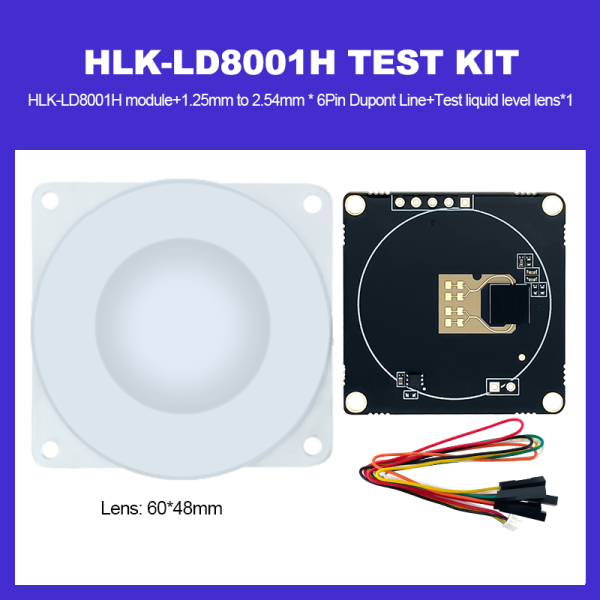80G liquid water level detection sensor module HLK-LD8001H radar module test kit/development board non-contact, low-power, long-distance, high-precision